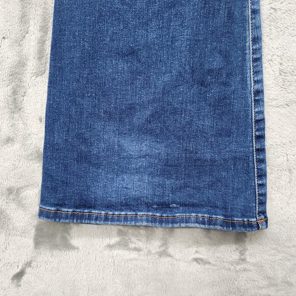 Kut From The Kloth Jeans Womens 2 Blue Ana High Rise Fab Ab Super Flare Stretch - Picture 6 of 16